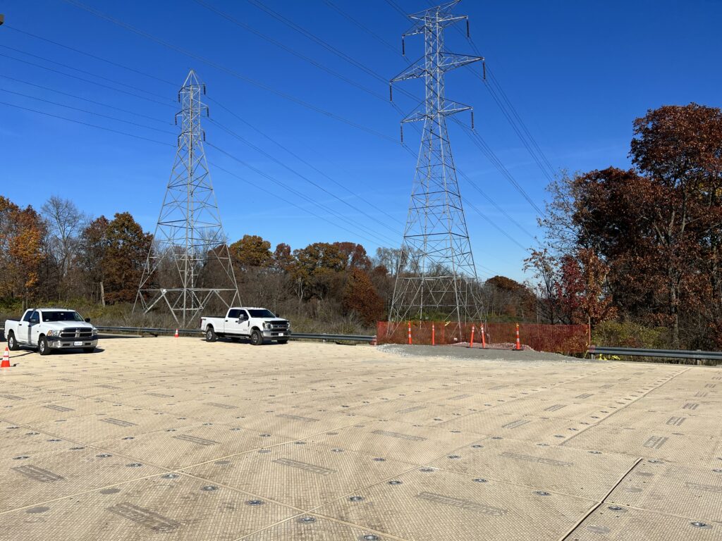 Composite Mat staging area