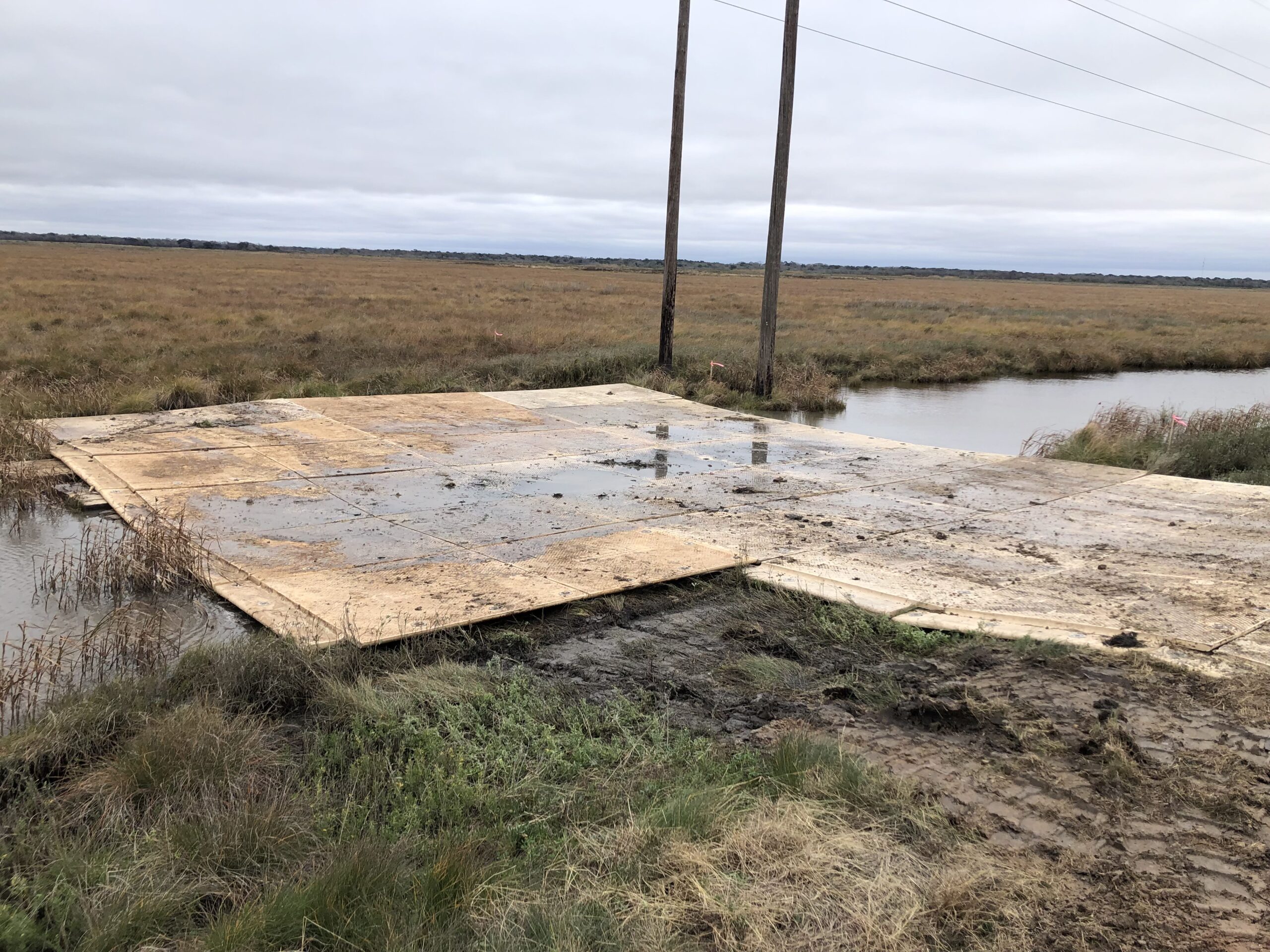 Reclaimed Swamp Drilling Rig Pad