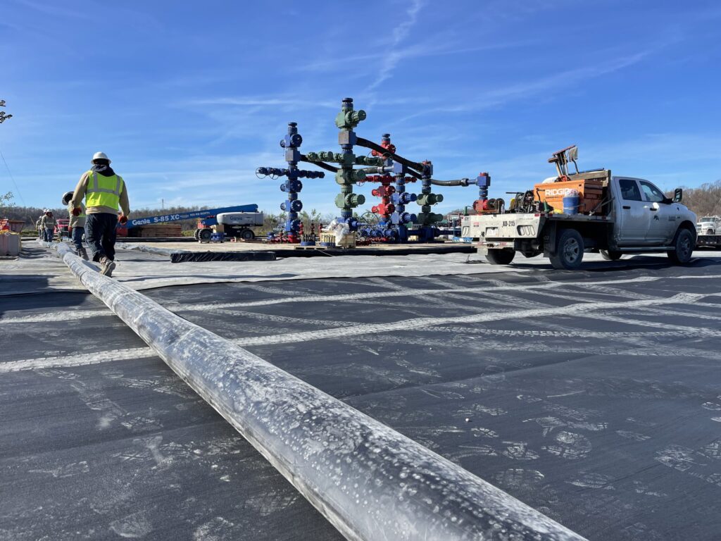 drill site liner installation