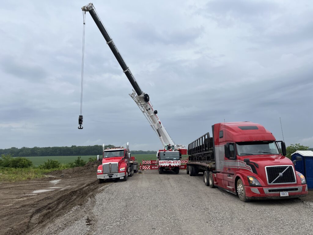temporary bridge installation