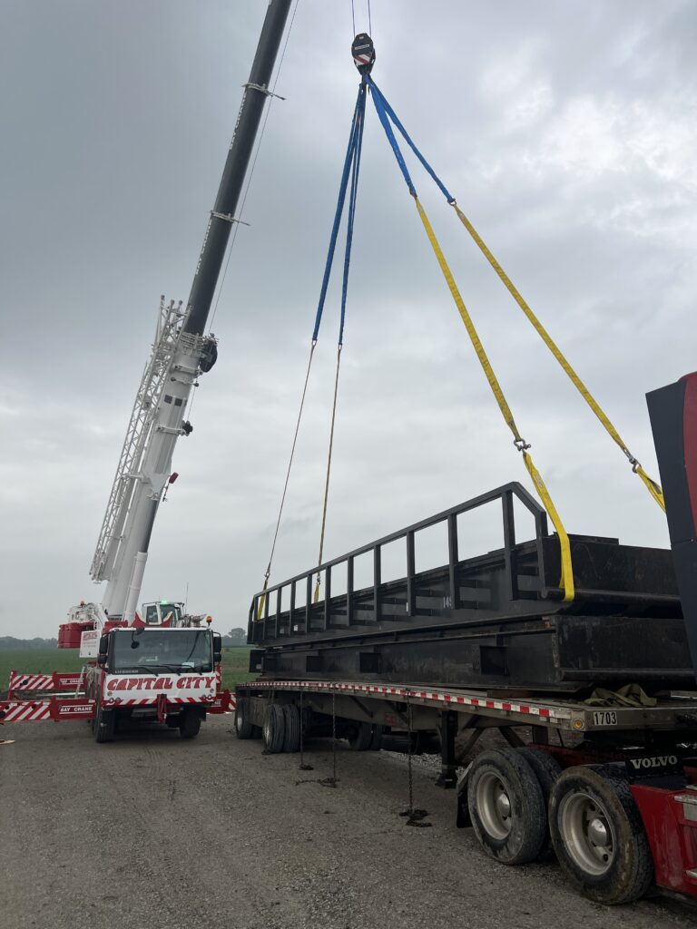 temporary bridge installation