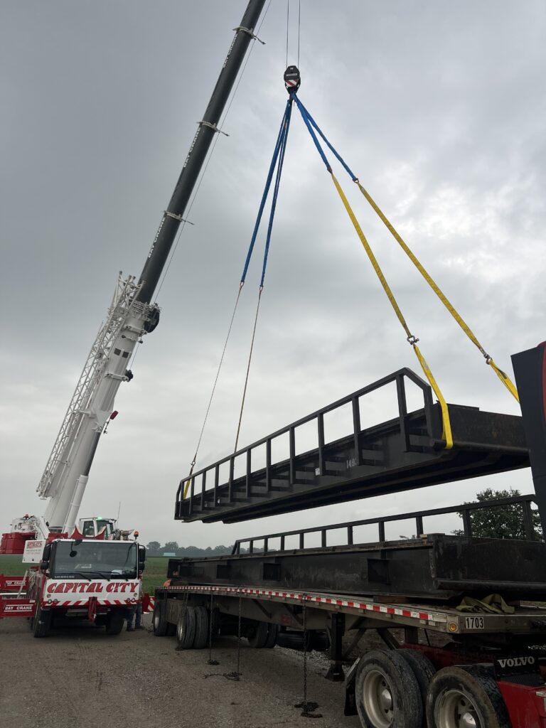 temporary bridge installation