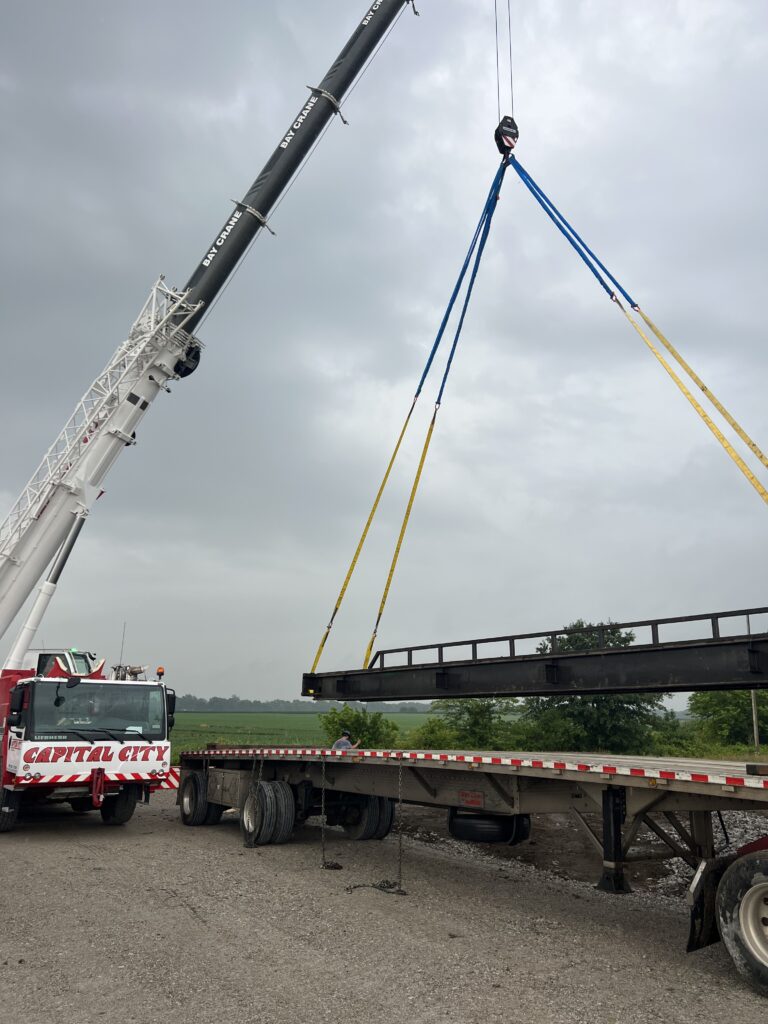 temporary bridge installation